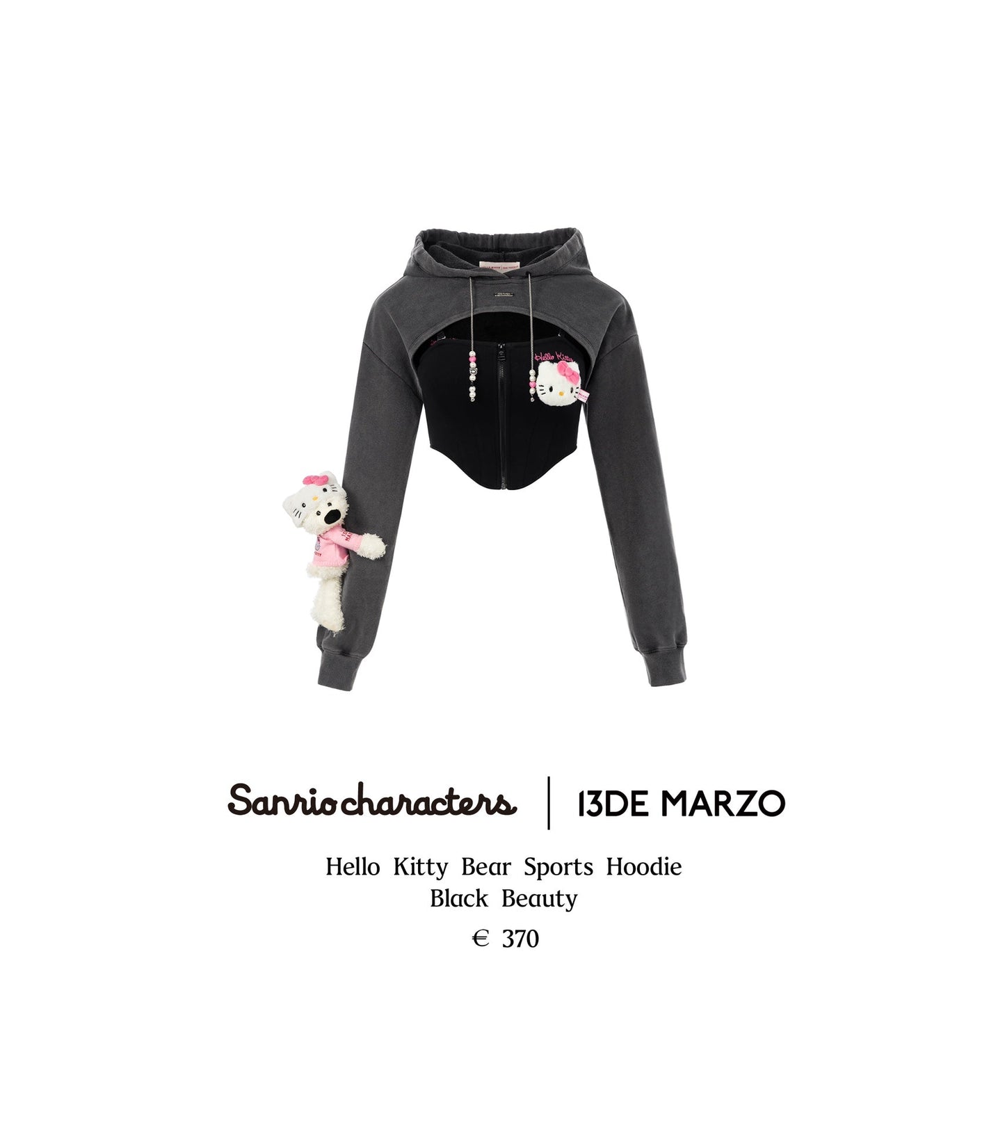 13DE Marzo Hello Kitty Bear Sports Hoodie