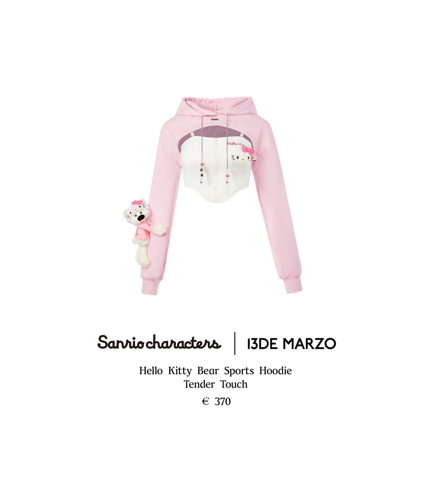 13DE Marzo Hello Kitty Bear Sports Hoodie